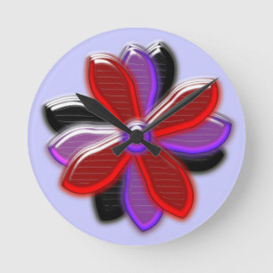 Horloge murale Fleur Faisant Briller