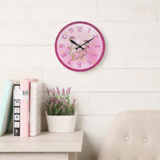 Horloge murale - Fleurs aux couleurs enchanteresse