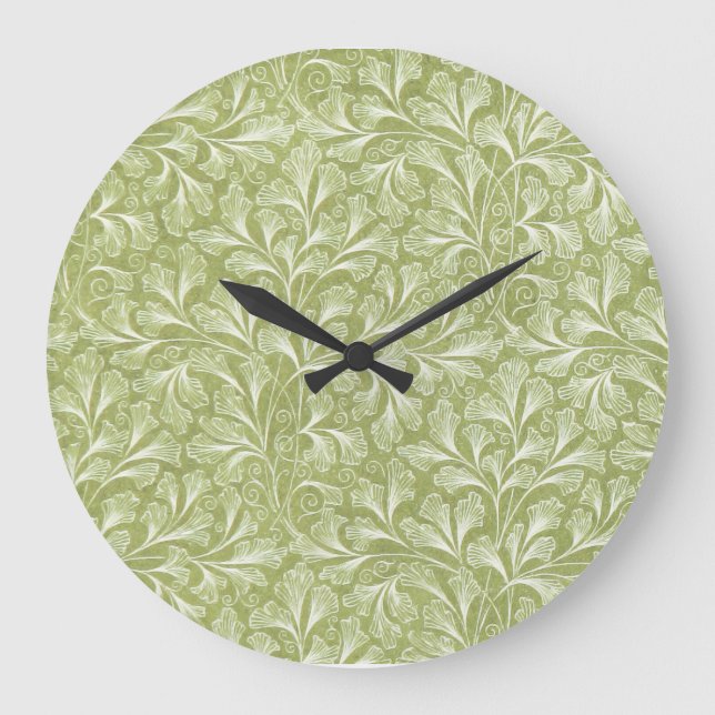 Horloge murale florale Verdant Whimsy (Recto)