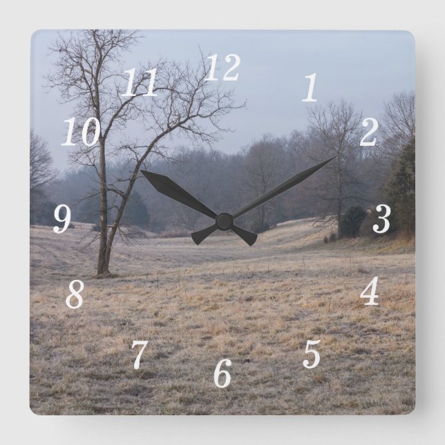 Horloge murale Foggy Meadow (Recto)