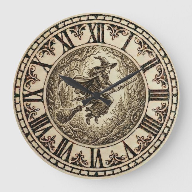 Horloge murale Forêt de Sorcière  (Recto)