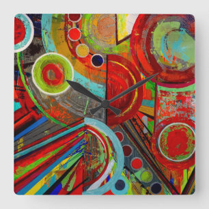 Horloge murale fracturée