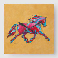 Horloge murale frisonne rouge