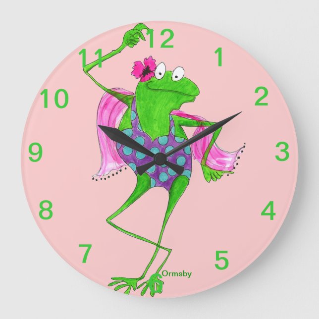 Horloge murale Froggy dansante (Recto)
