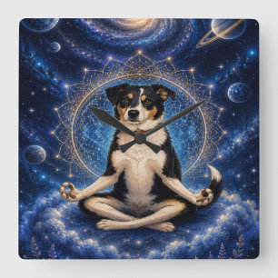 Horloge murale Galaxy Dog Berger Australien cosm