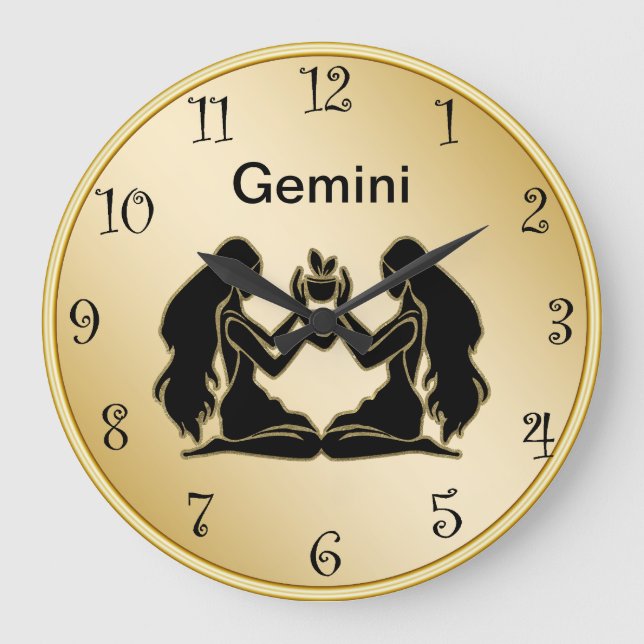 Horloge murale Gemini Zodiac (Recto)