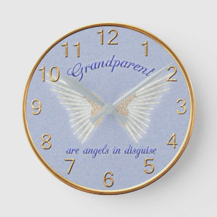 Horloge murale Grands-parents sont des anges