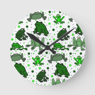Horloge murale grenouille dessin animé