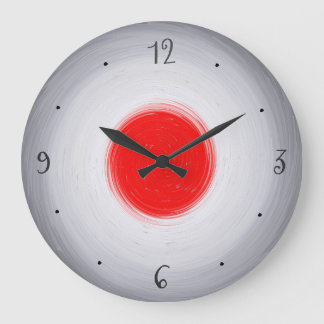 Horloge murale gris/blanc tourbillonnant