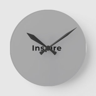 Horloge murale grise