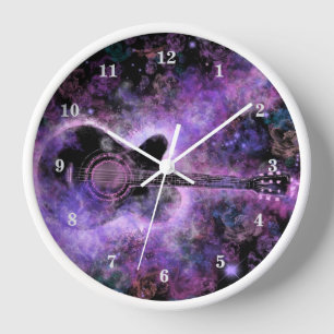 Horloge murale guitare Musique Rock