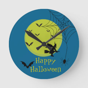 Horloge murale Halloween – Décoration saisonnière