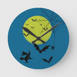 Horloge murale Halloween – Décoration saisonnière