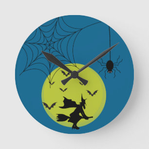 Horloge murale Halloween – Décoration saisonnière
