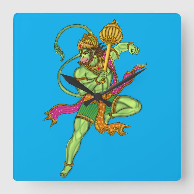Horloge murale Hanuman volant (Recto)