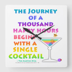 HORLOGE MURALE HAPPY HOUR JOURNEY