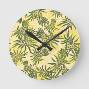 Horloge murale hawaïenne en ananas