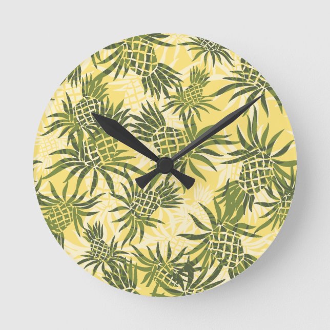Horloge murale hawaïenne en ananas (Recto)