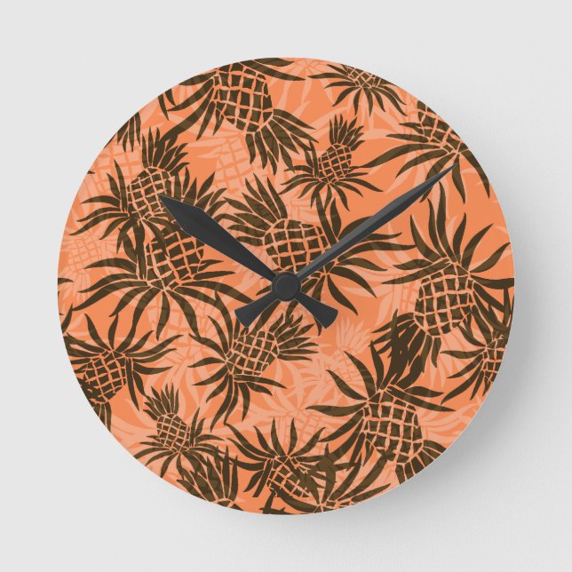 Horloge murale hawaïenne en ananas (Recto)