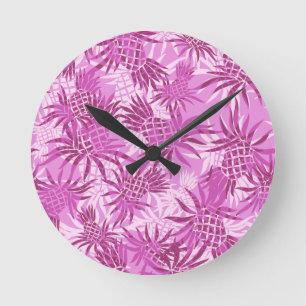 Horloge murale hawaïenne en ananas