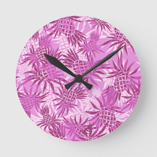 Horloge murale hawaïenne en ananas (Recto)
