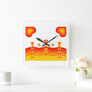 Horloge murale Heart-Scape