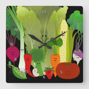Horloge murale heureuse de produit de jardin