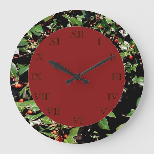 Horloge murale Holly & Berries (Recto)