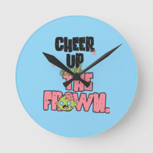 HORLOGE MURALE HOME DECOR CRUSH THE FROWN CHEER UP