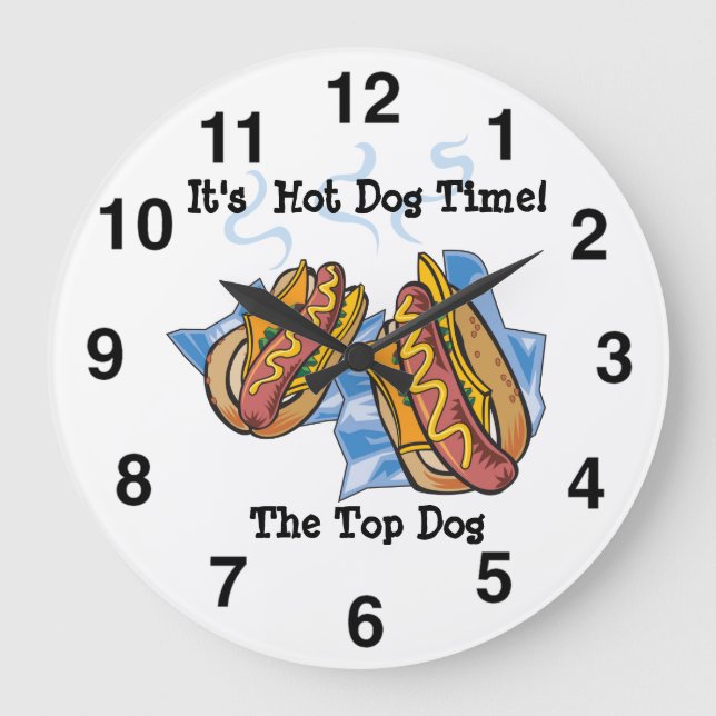 Horloge murale Hot Dog Shop (Recto)