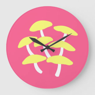Horloge murale huître dorée