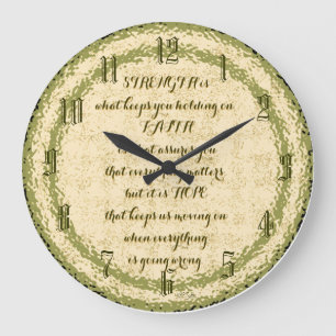 Horloge murale inspirante