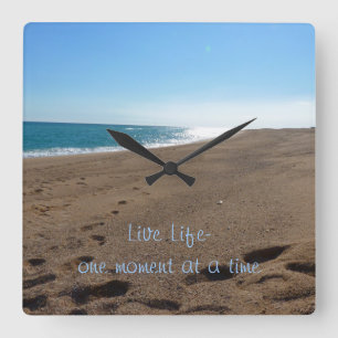 Horloge murale inspirée de citation