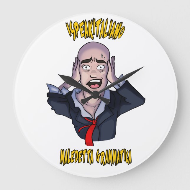 Horloge murale iSpeakItaliano (Recto)