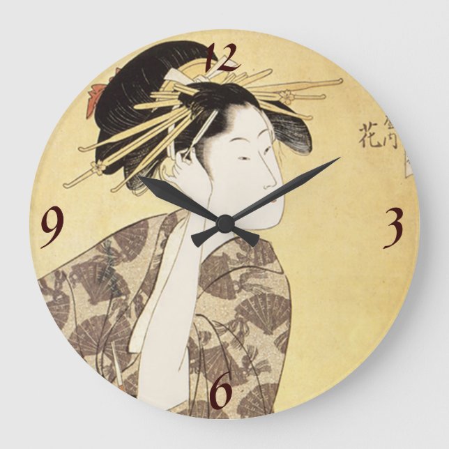 Horloge murale japonaise de femme (Recto)