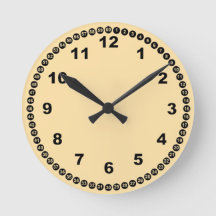 Horloge murale jaune et noire