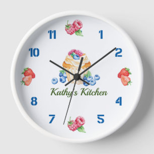 Horloge murale Kitchen Delights, Acrylique rond 8"