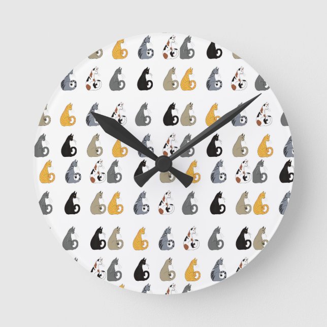 Horloge murale Kitty Cats (Recto)