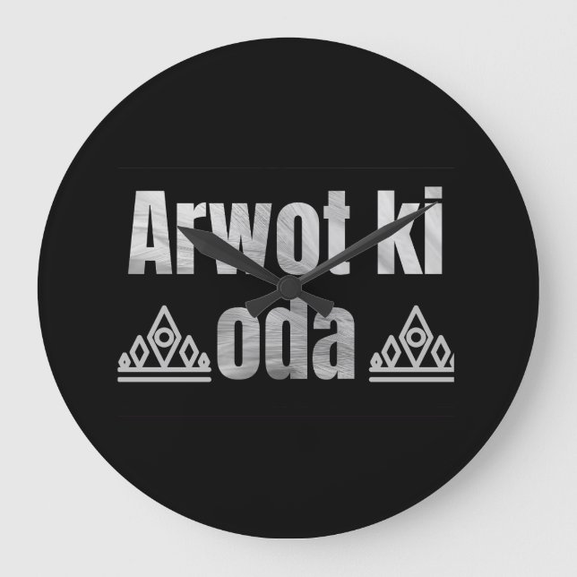 Horloge murale Konymoi "Arwot ki Oda" (Recto)