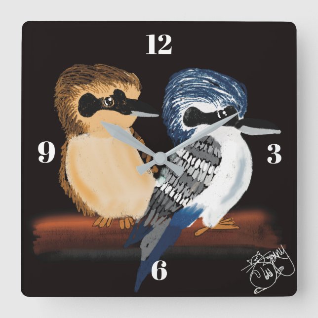 Horloge murale Kookaburra (Recto)