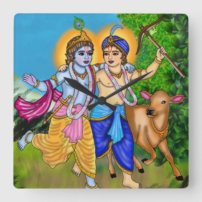 Horloge murale Krishna Balram (Recto)