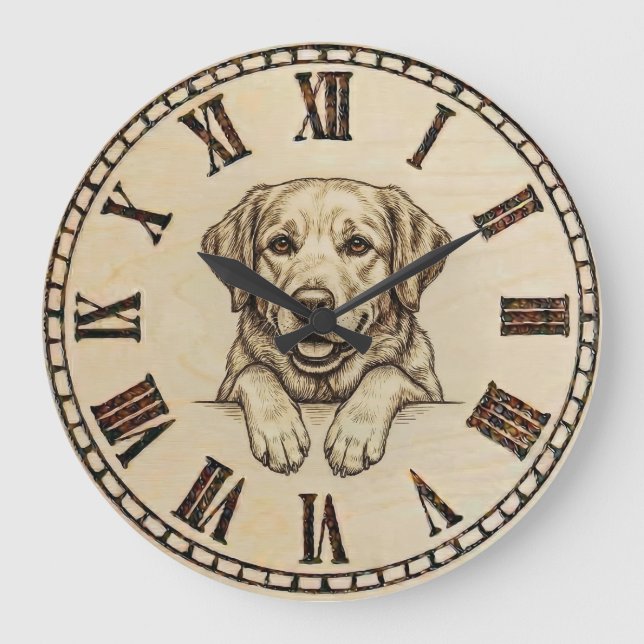 Horloge murale Labrador (Recto)