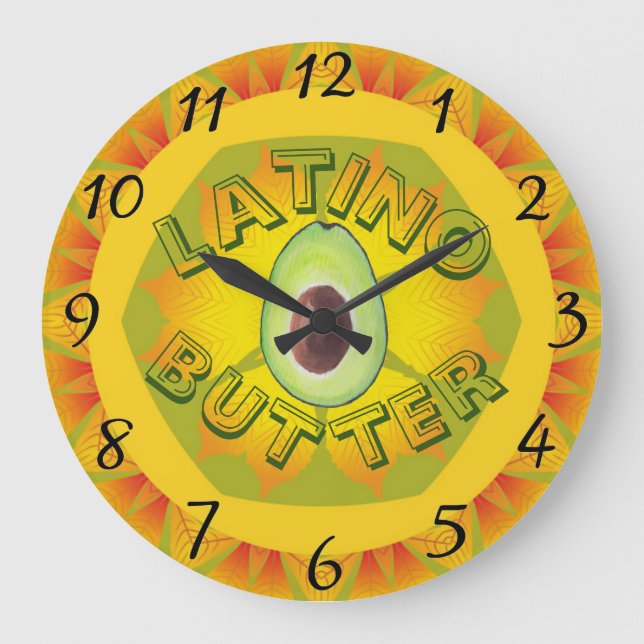 Horloge murale Latino Butter (Recto)