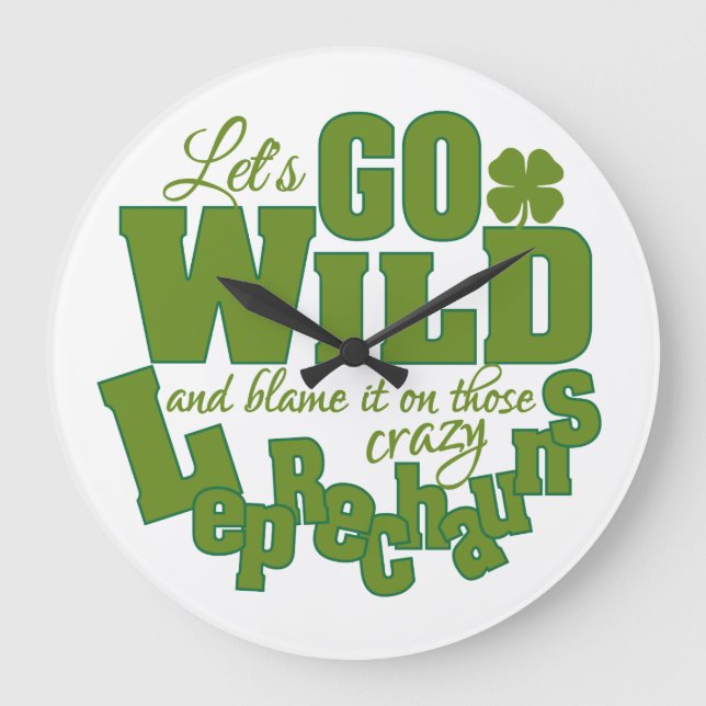 horloge murale Leprechaun (Recto)