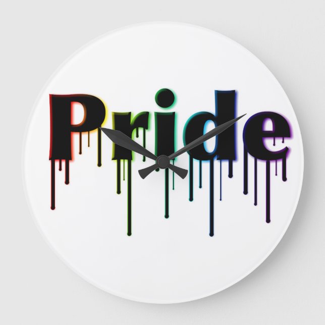 Horloge murale LGBT+ Pride (Recto)