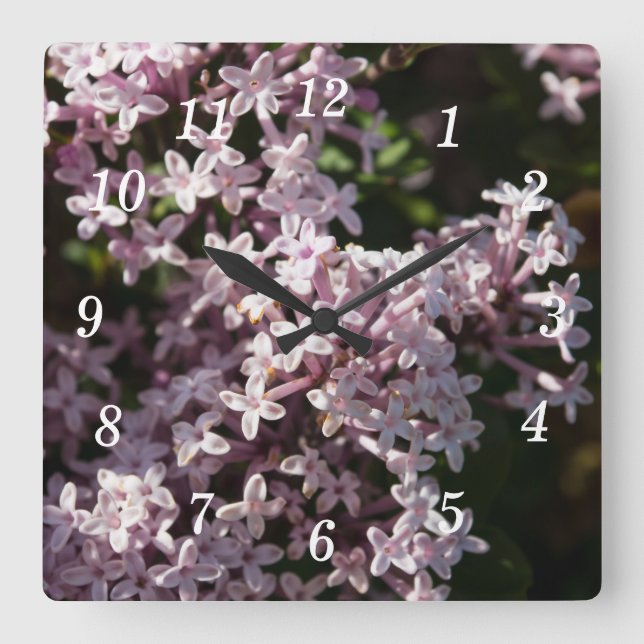 Horloge murale Lilac parfumée (Recto)