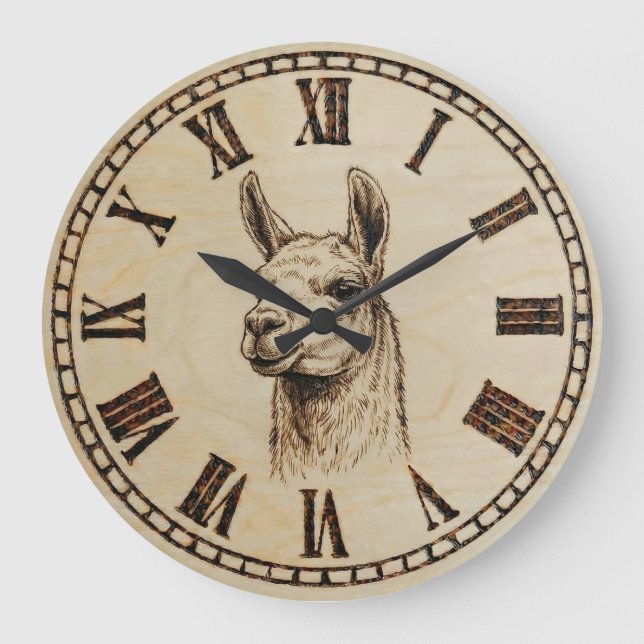 Horloge murale Llama (Recto)