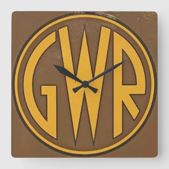 Horloge murale - Logo GWR (Great Western Railway) (Recto)