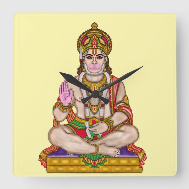 Horloge murale Lord Hanuman  (Recto)