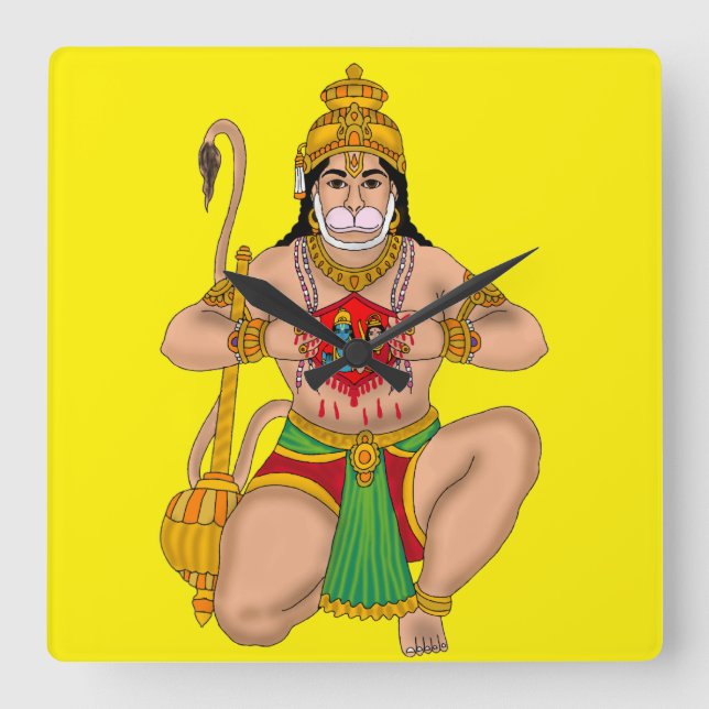 Horloge murale Lord Hanuman (Recto)